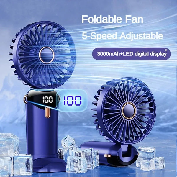 Tragbarer Nackenventilator mit LED