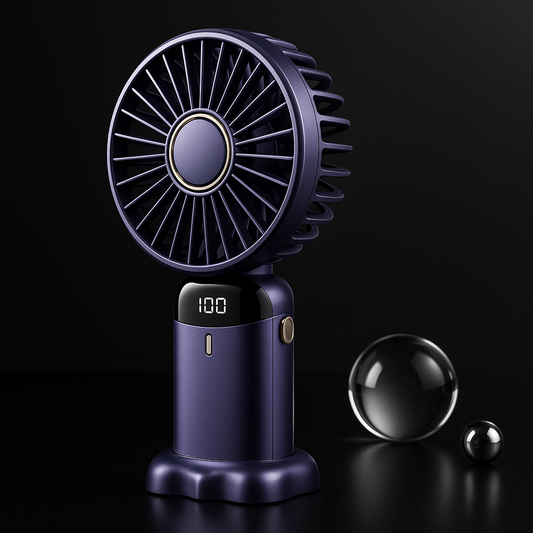 Tragbarer Nackenventilator mit LED